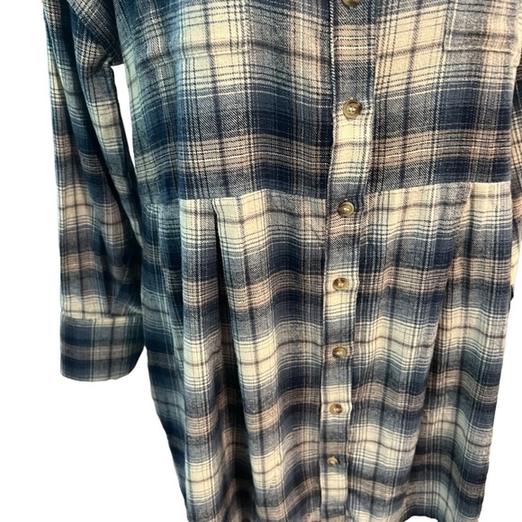 Fate Long Sleeve Plaid Flannel Dress Women’s Size Small - Picture 6 of 13